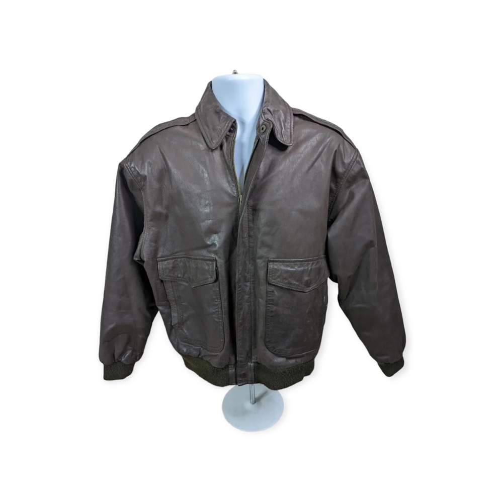 Vintage Brown Flight Bomber